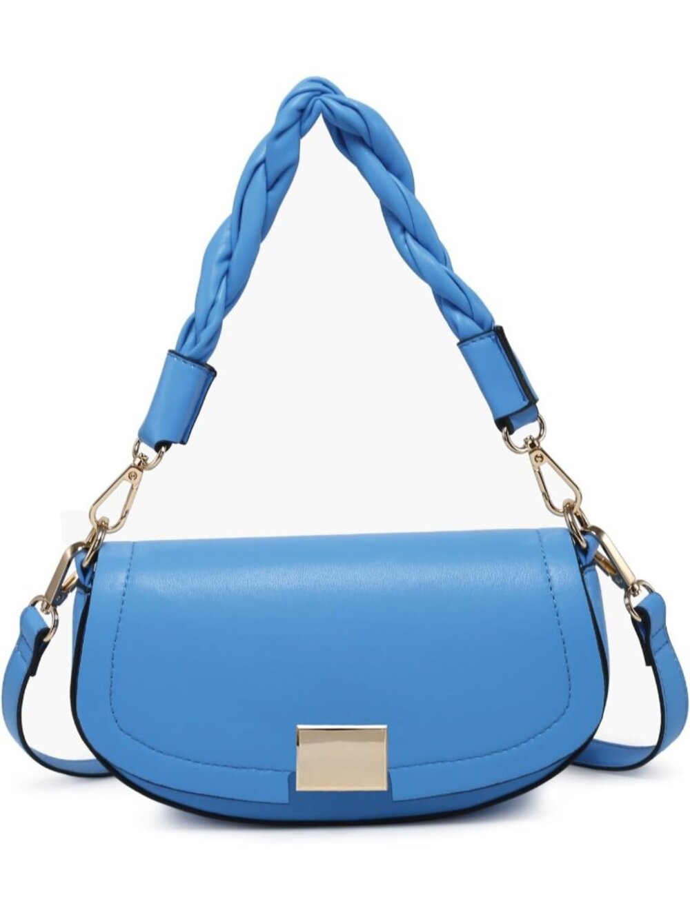 Chic Vegan Leather Crossbody Bag for Women | Stylish Satchel & Hobo Purse with 2